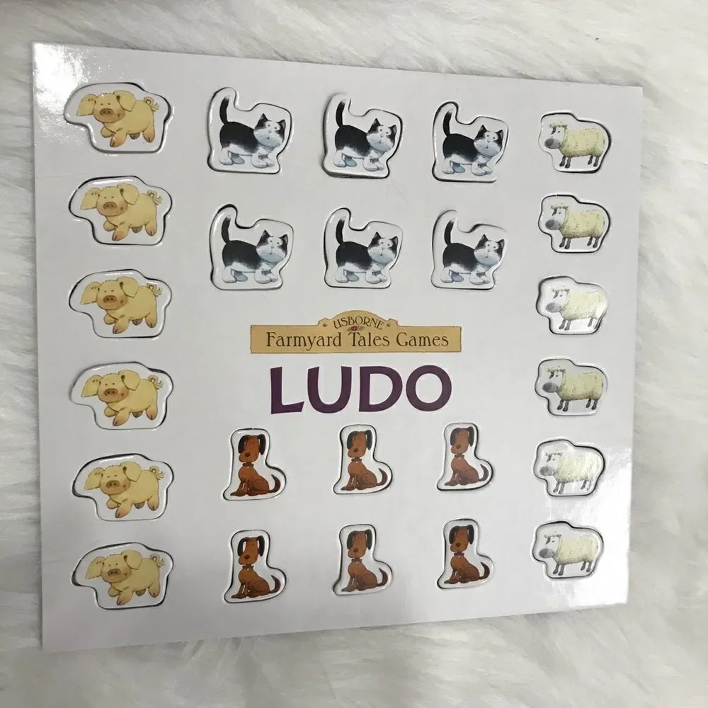 NWOT PaperPie Farmyard Tales Game Ludo‎ kids children boy girl gift Usbourne toy